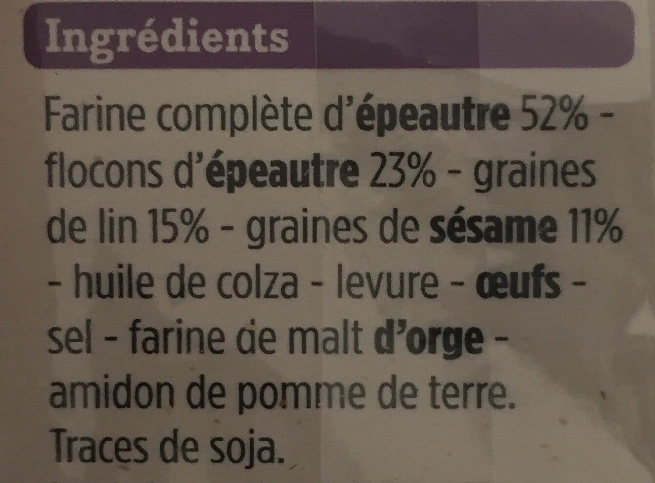 Franprix Crackers aux graines de lin et de sésame packshot