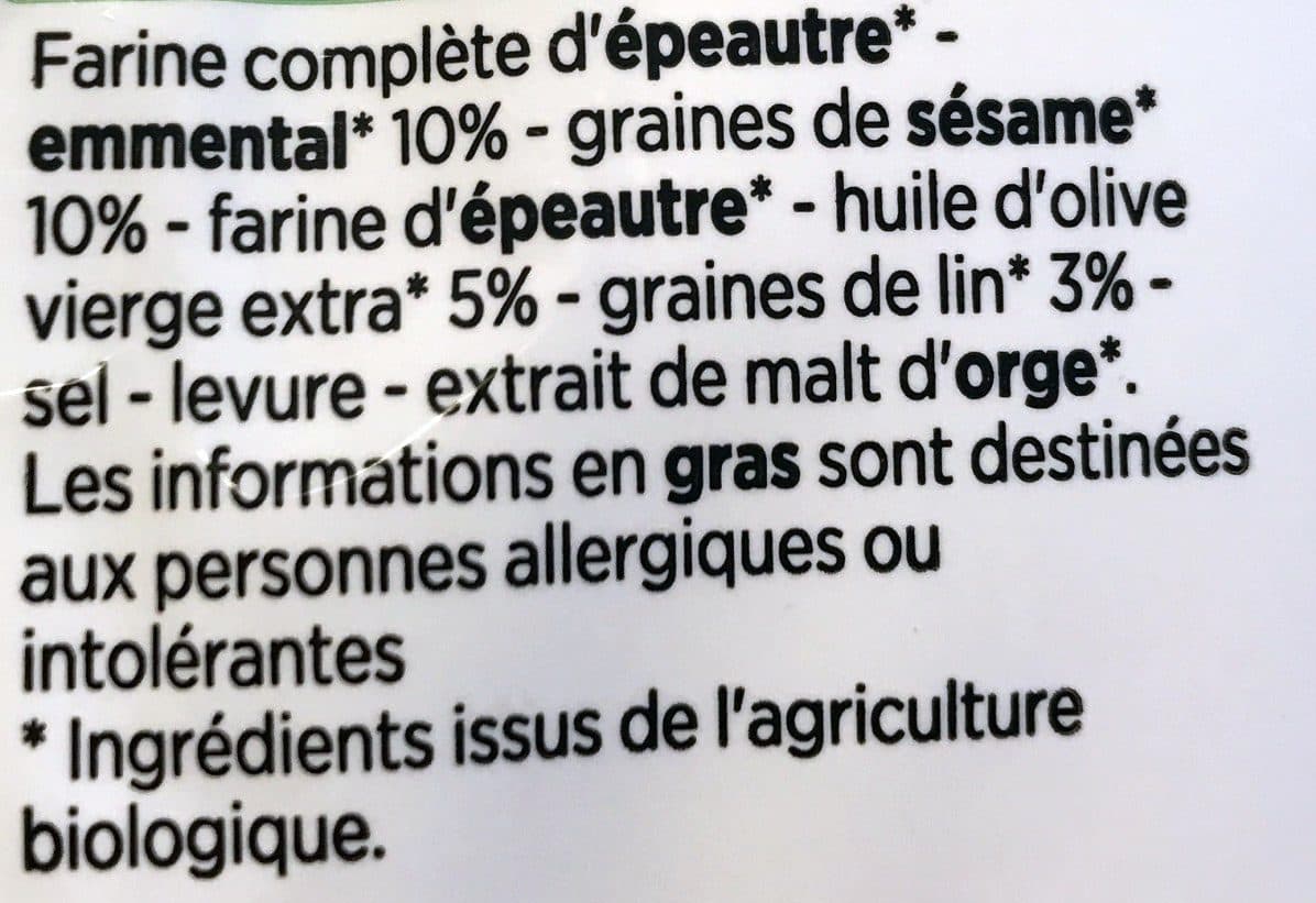 Franprix Mini Crackers Emmental, Graines de Sésame packshot