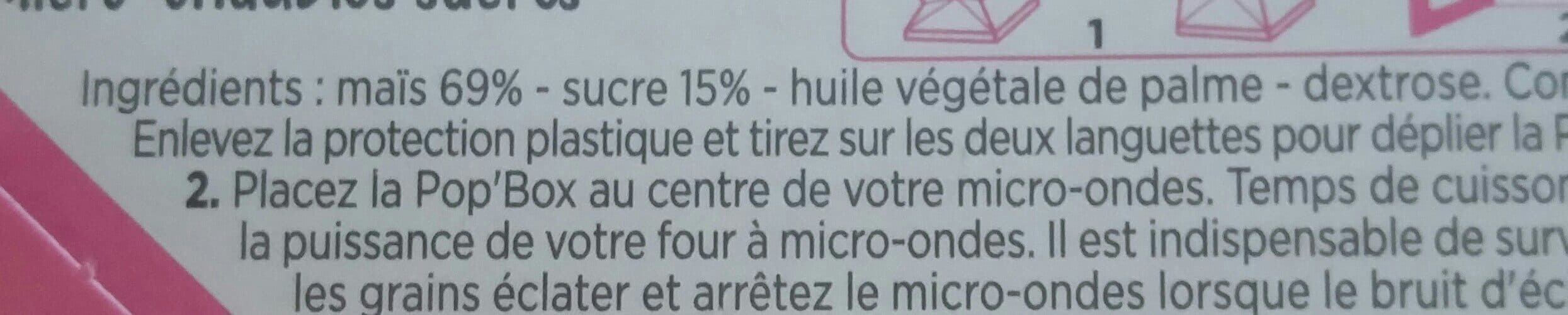 Franprix Pop corn sucré 100g packshot