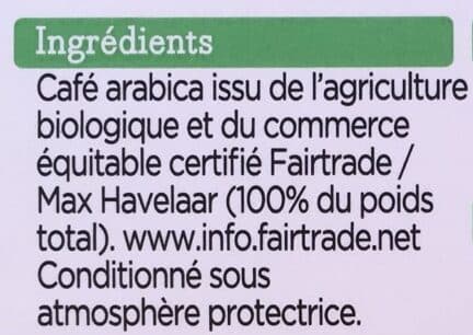 Franprix Bio Espresso Arabica packshot