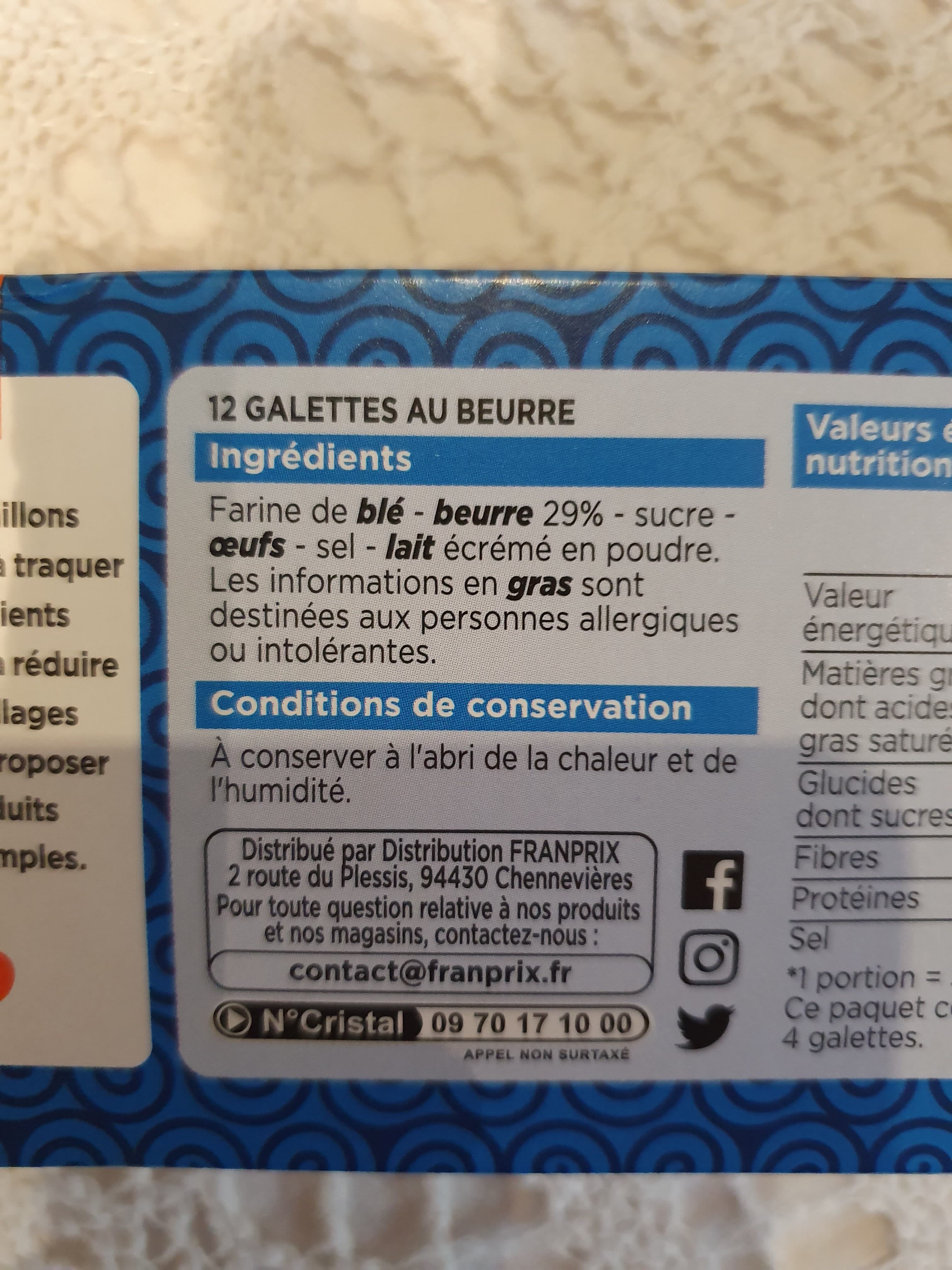 Franprix Galettes Bretonnes packshot