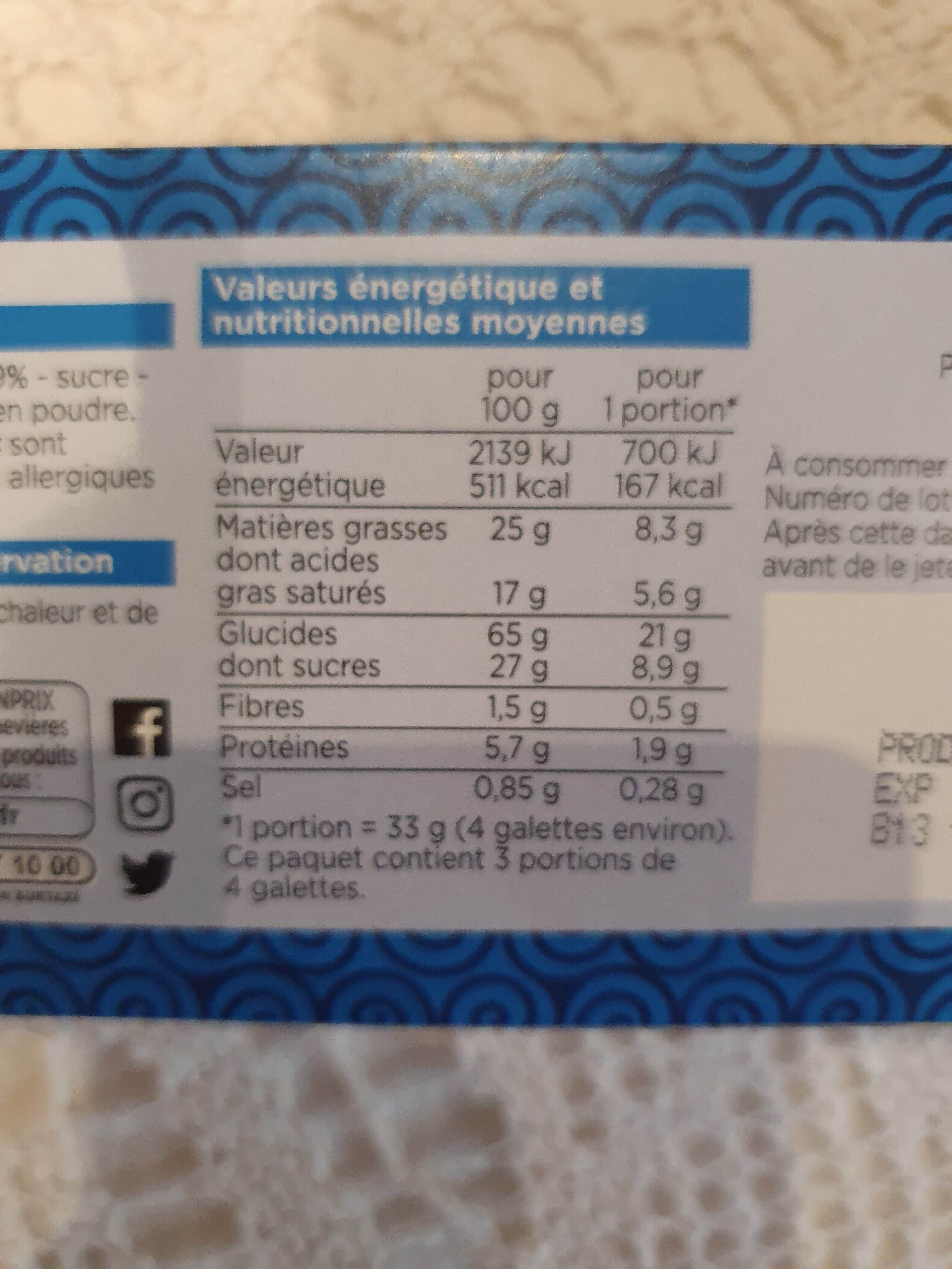 Franprix Galettes Bretonnes packshot
