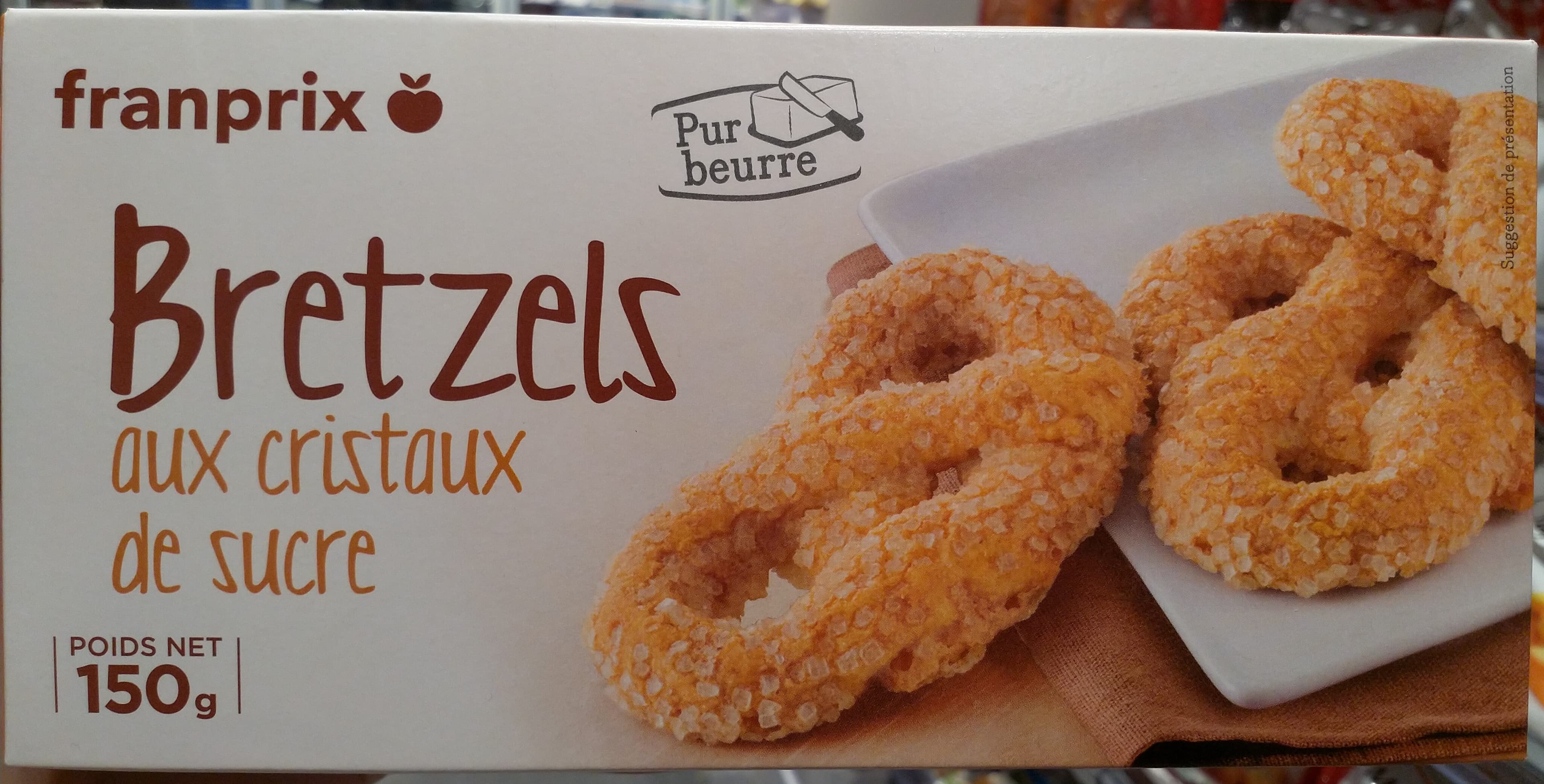 Franprix Bretzels aux cristaux de sucre packshot