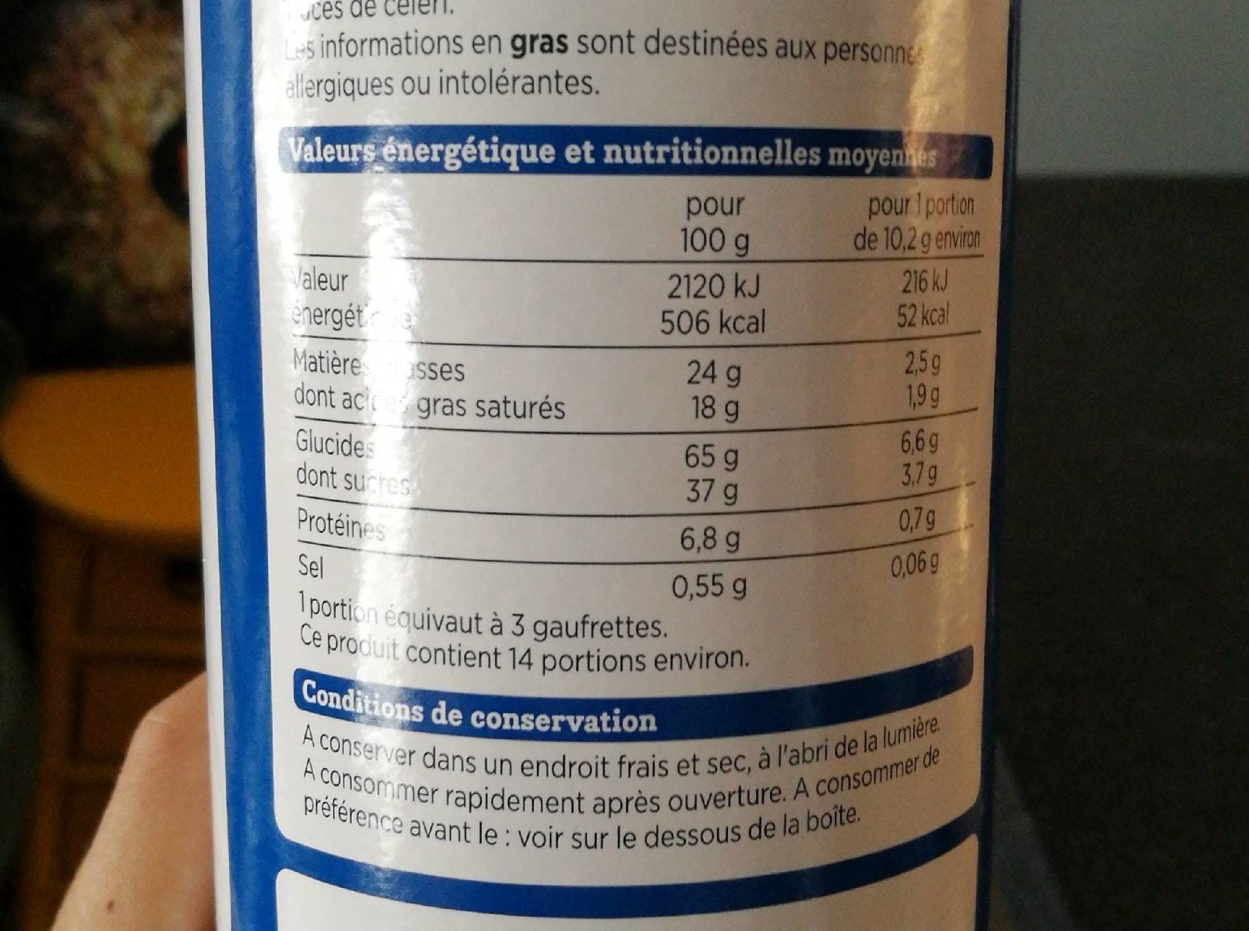 Franprix Gaufrettes chocolat au lait packshot