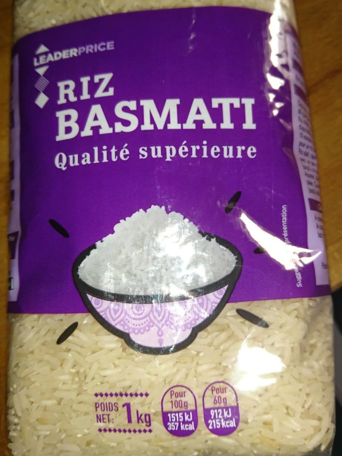 Leader Price Riz basmati packshot