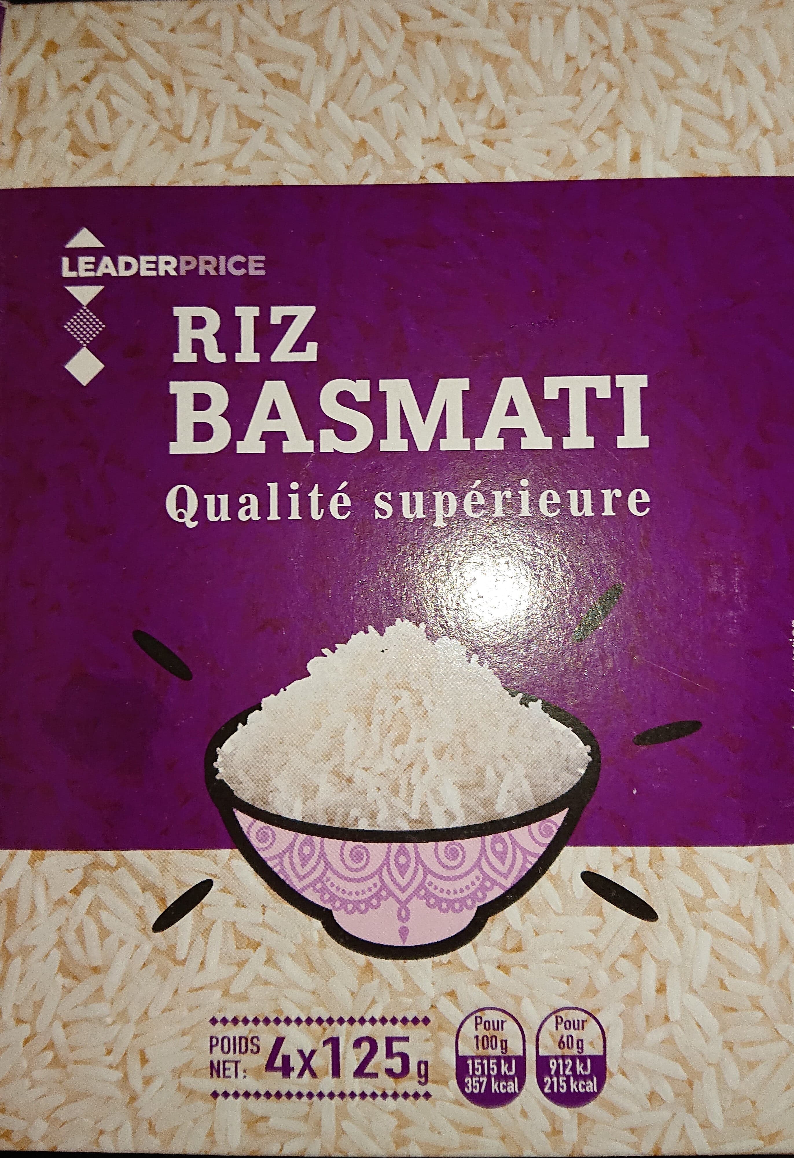 Leader Price Riz basmati packshot