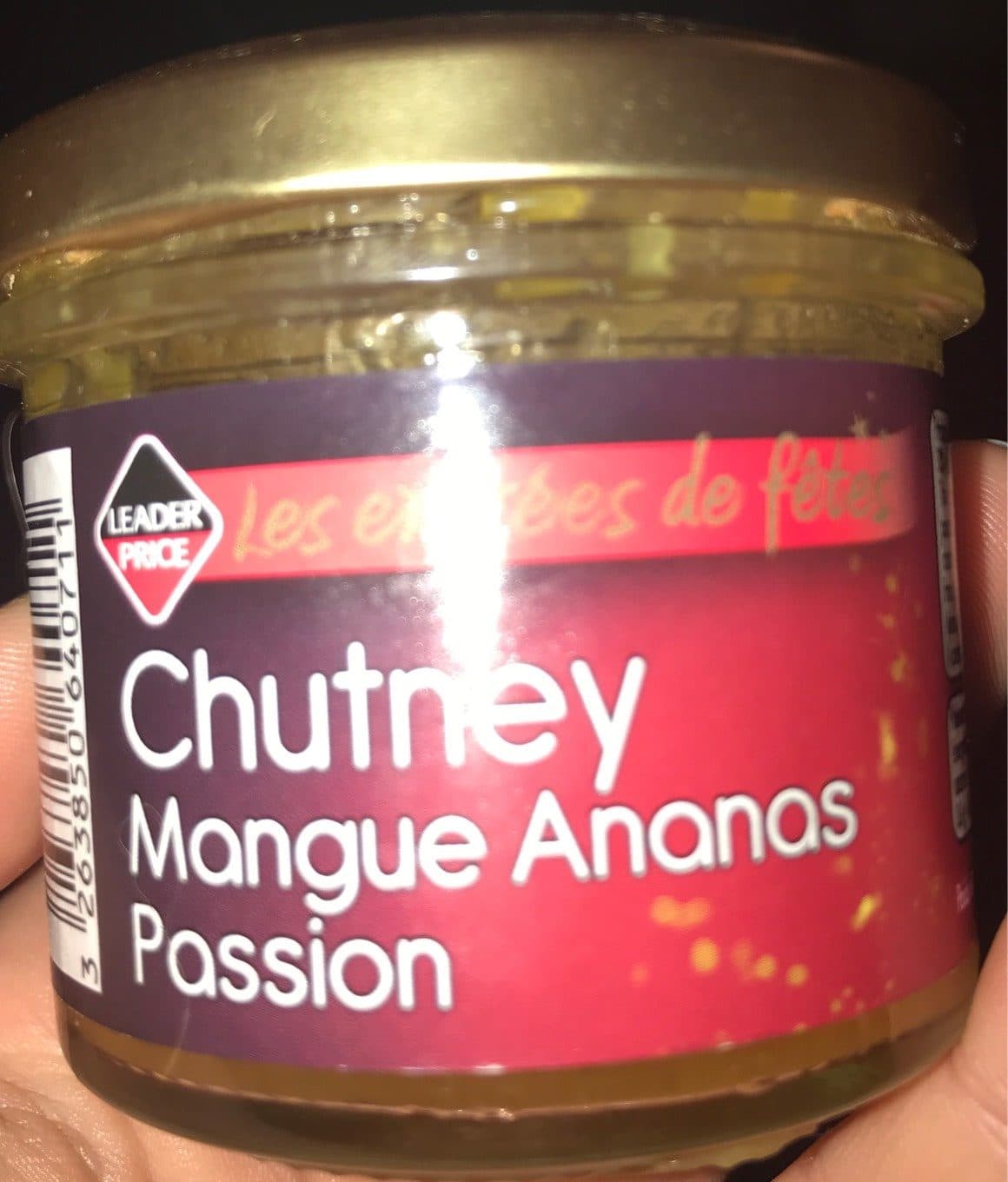 Les Entrees De Fête Chutney mangue ananas passion packshot