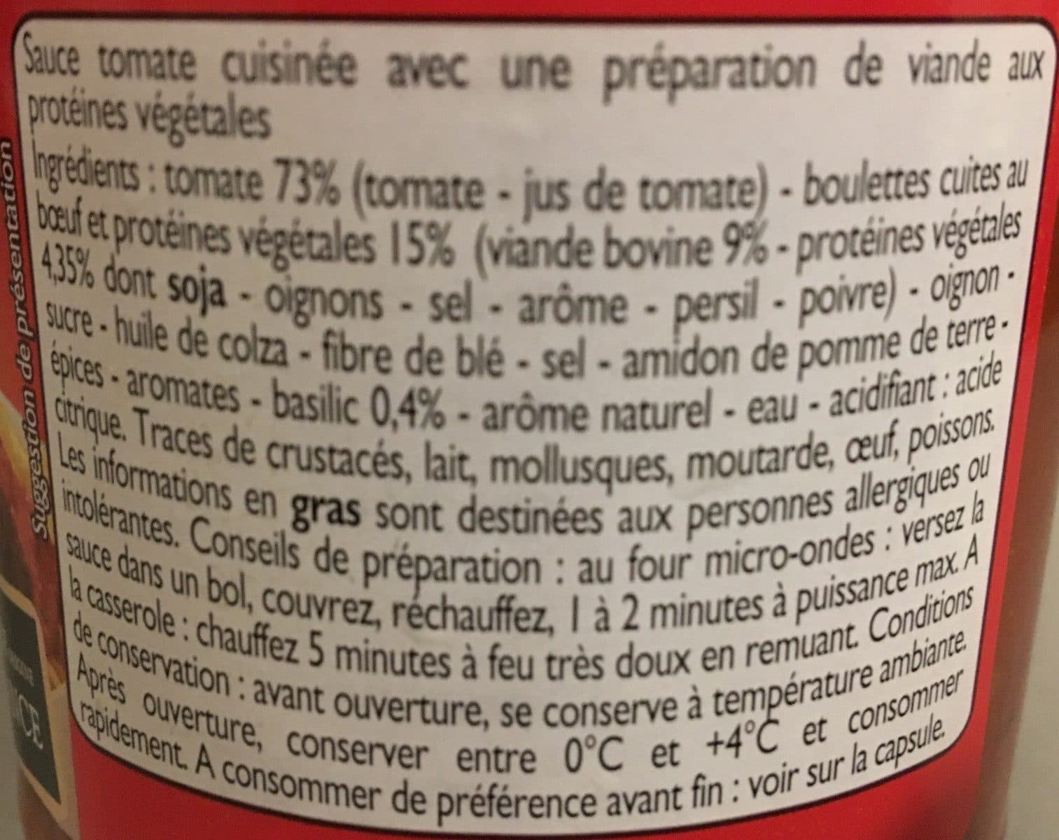 Leader Price Sauce tomat’o’ball packshot