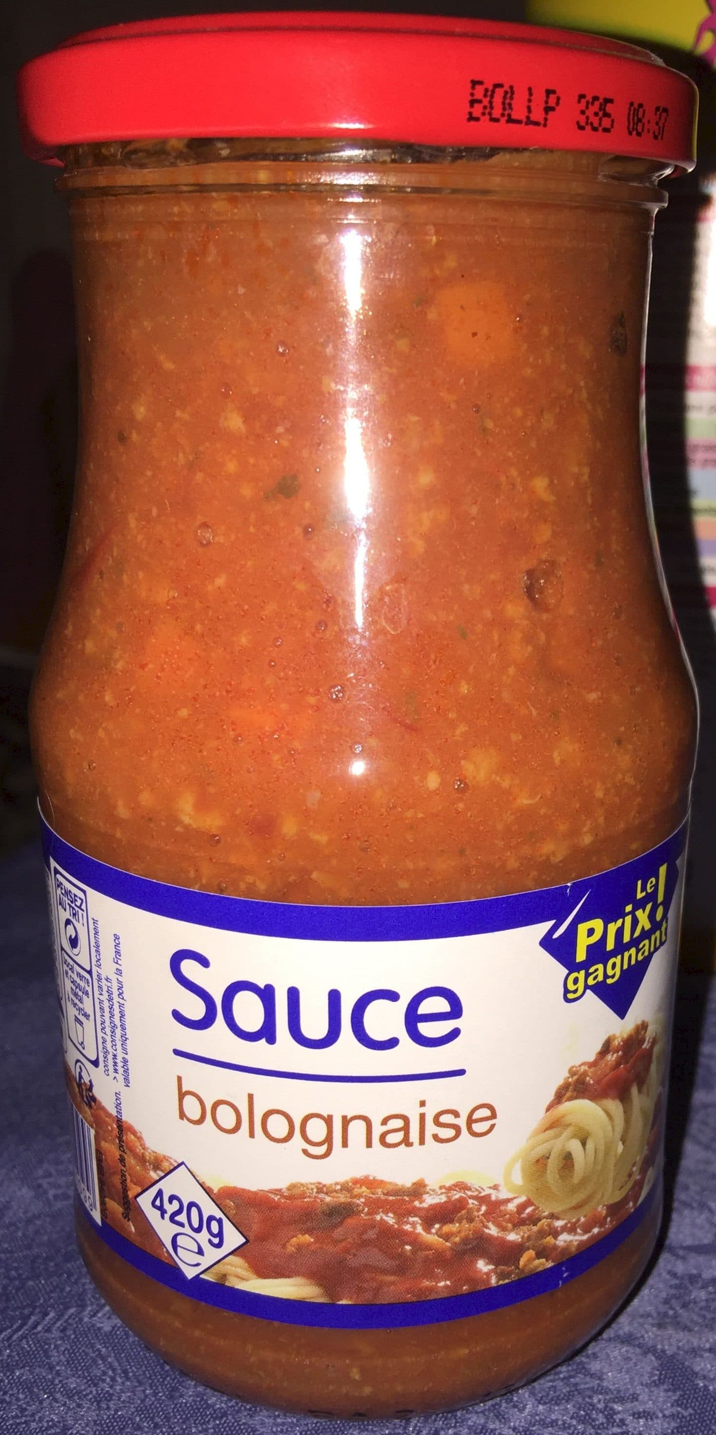 Le prix gagnant Sauce bolognaise packshot