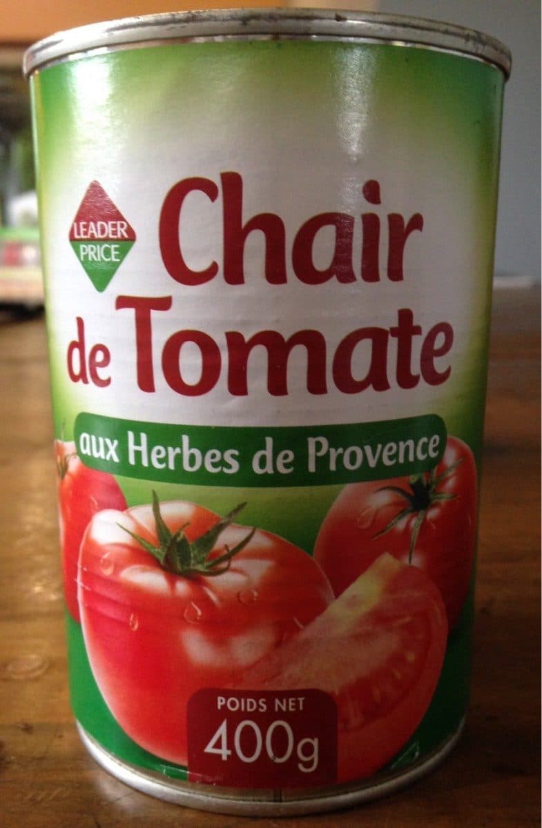 Leader Price Chair de tomate aux herbes de Provence packshot