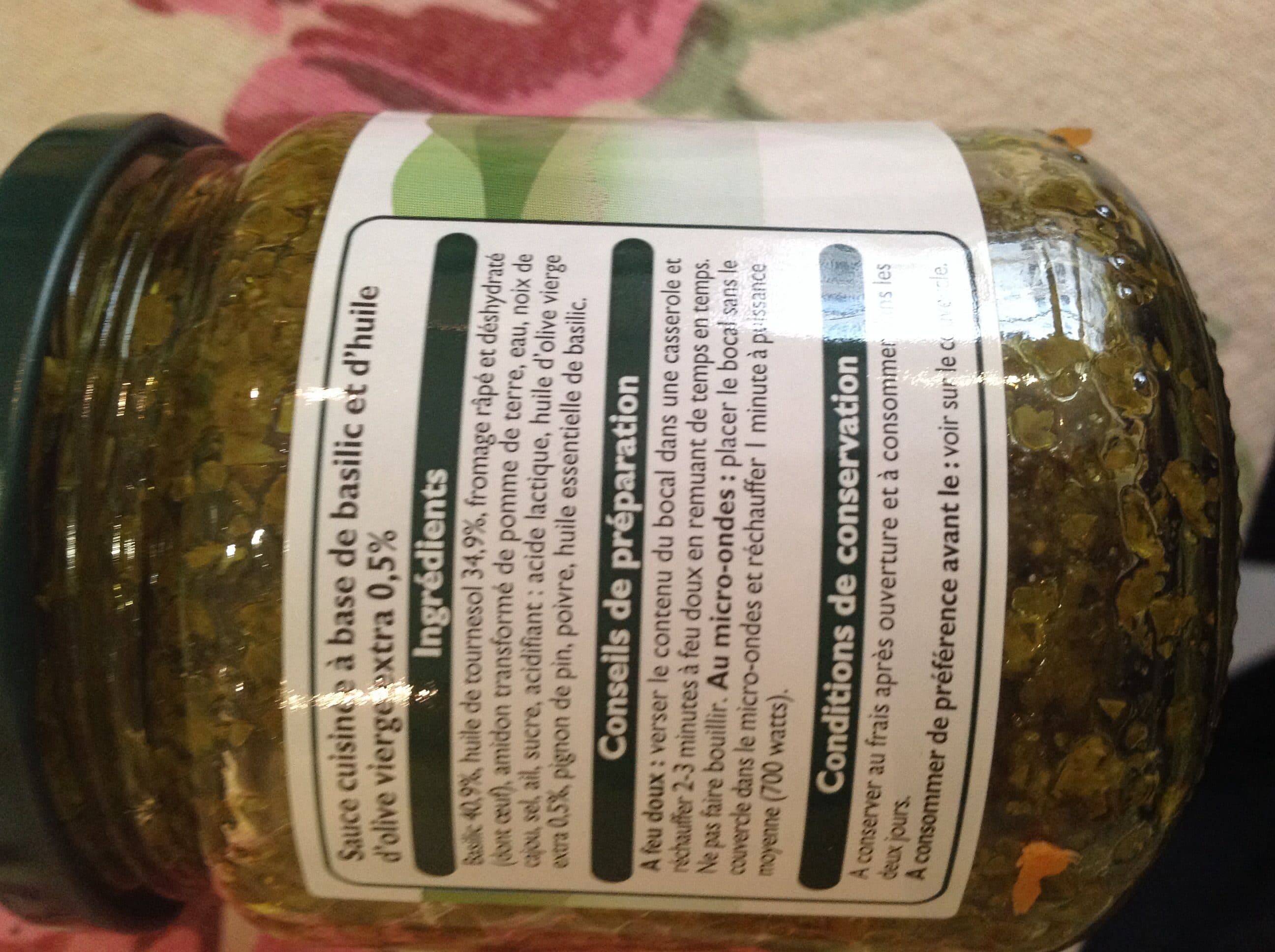 Leader Price Sauce pesto à la Genovese packshot