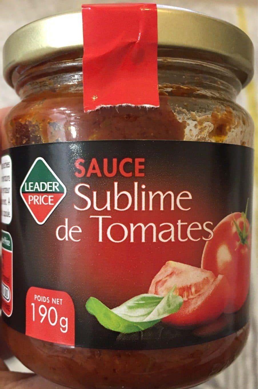 Leader Price Sublime de tomates packshot
