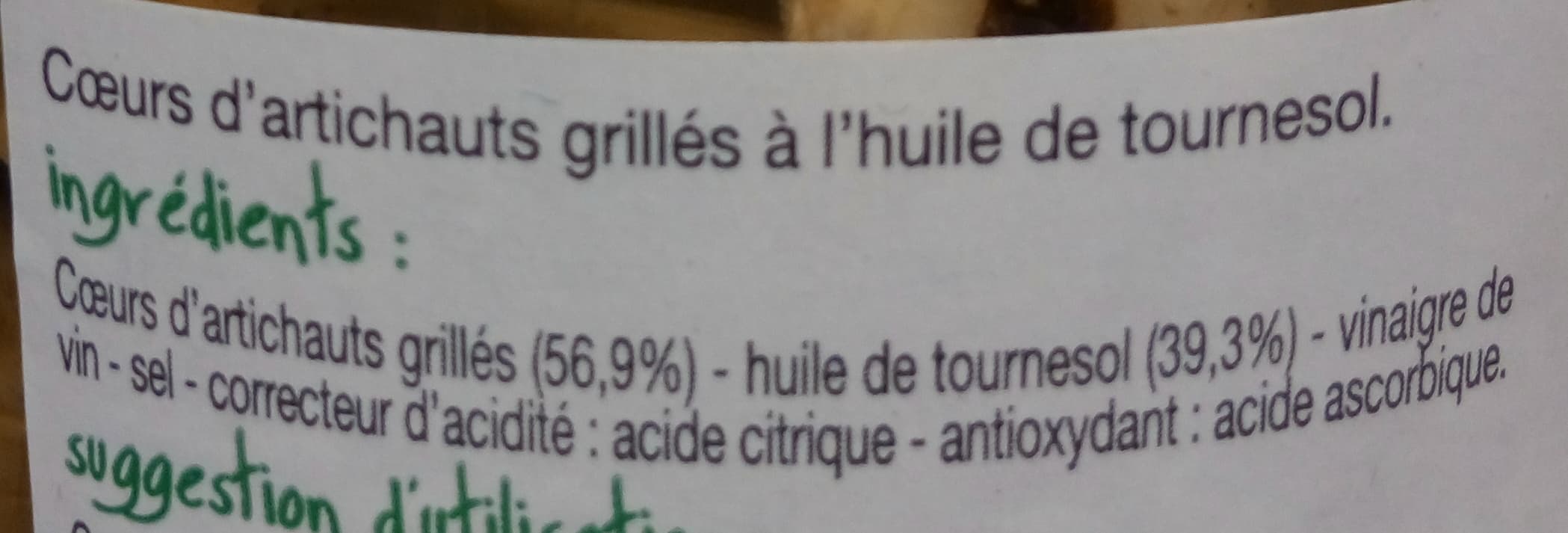 Marché Franprix Artichauts Grillés packshot