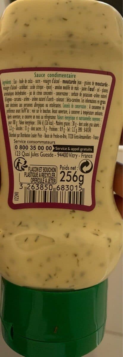 Leader Price Sauce Pommes Frites packshot