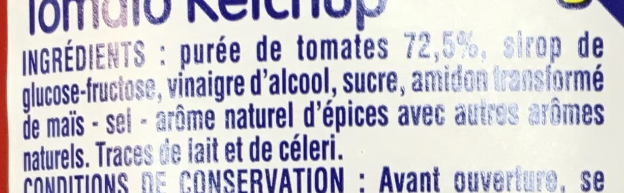 LE PRIX GAGNANT ! Sauce ketchup packshot