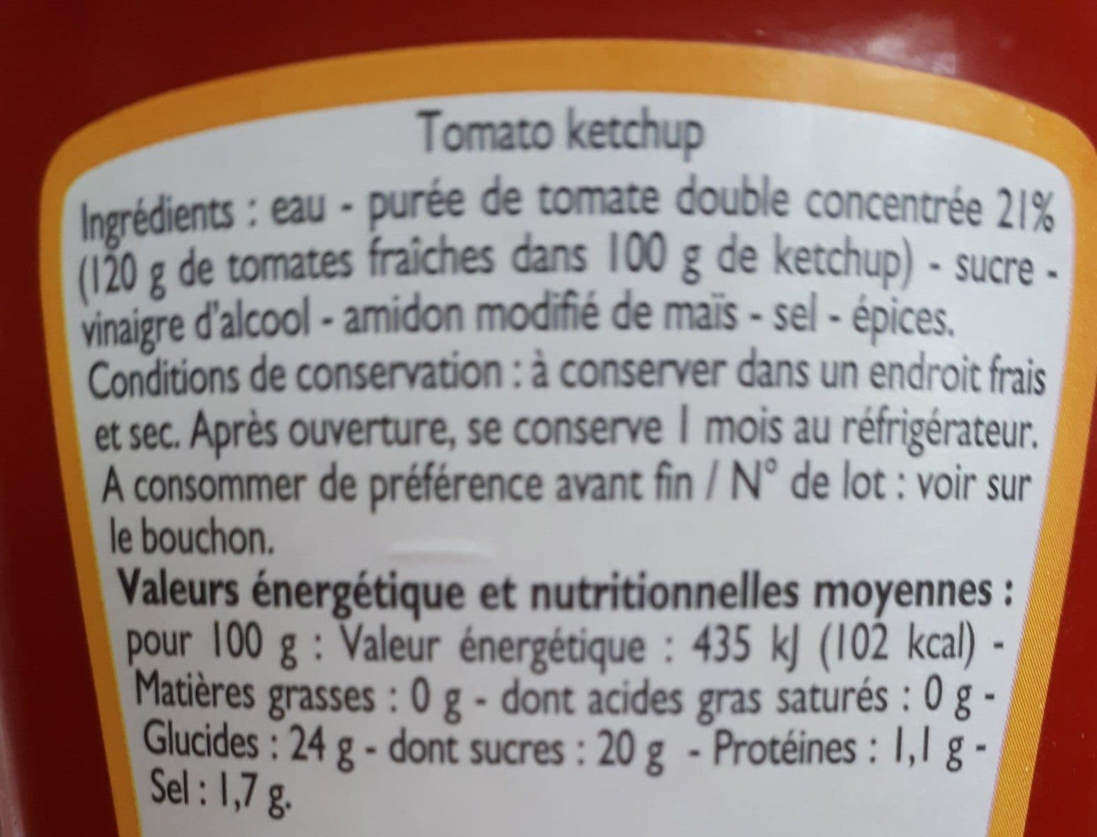 Leader Price Tomato ketchup nature packshot