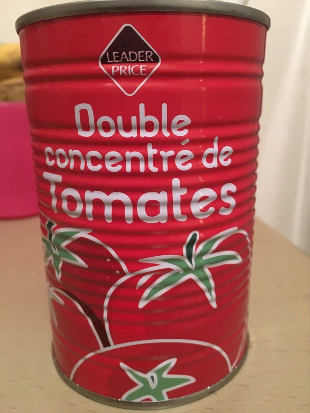 Leader Price Double concentré de tomates à base de tomates fraîches packshot