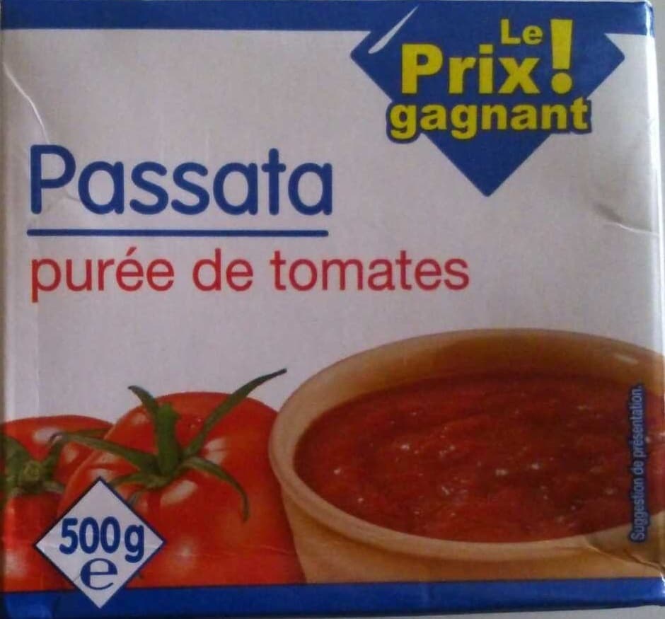 Le prix gagnant Passata purée de tomates packshot