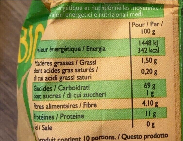 Leader Price Farine de blé bio packshot