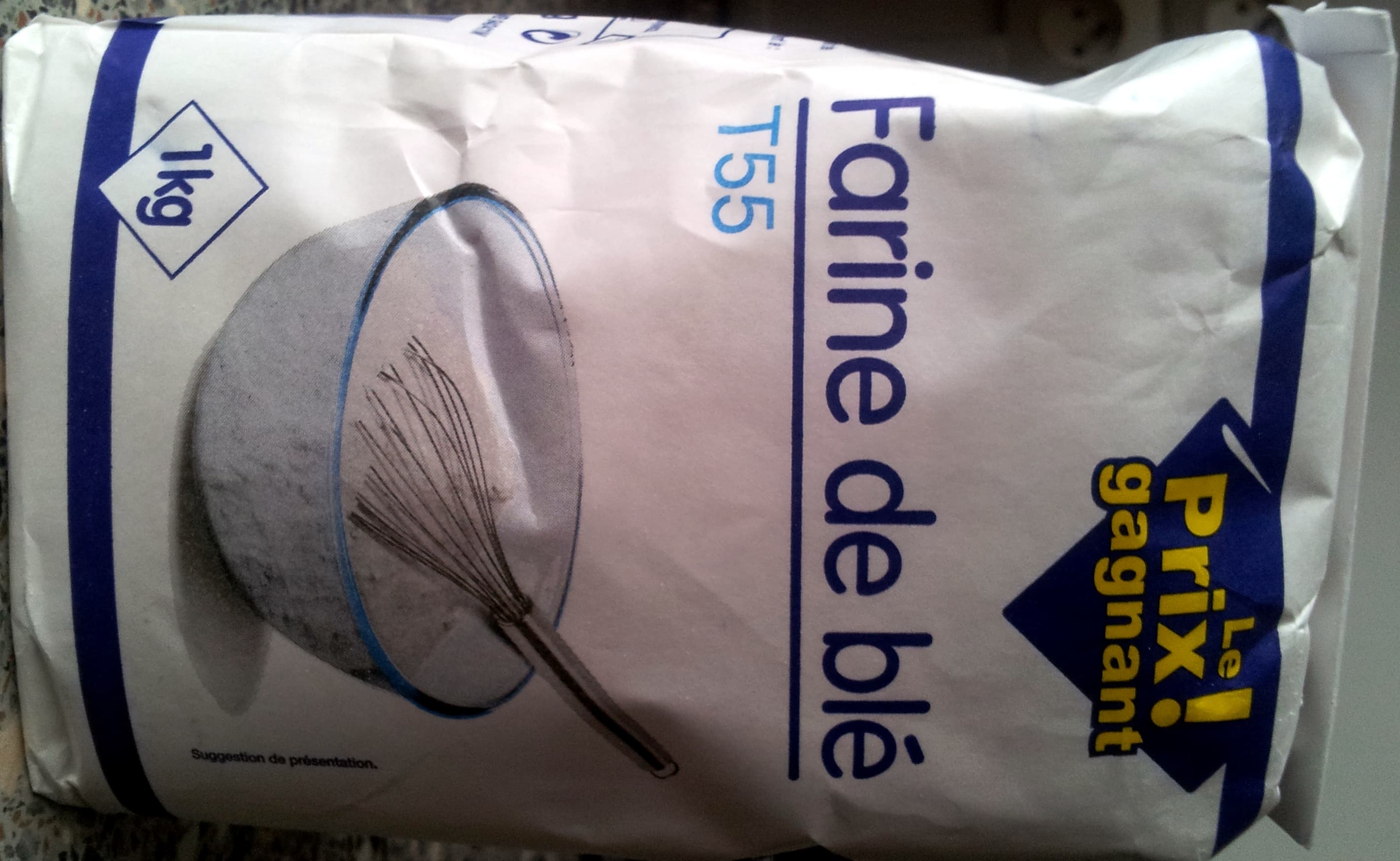 LE PRIX GAGNANT ! Farine de blé T55 packshot