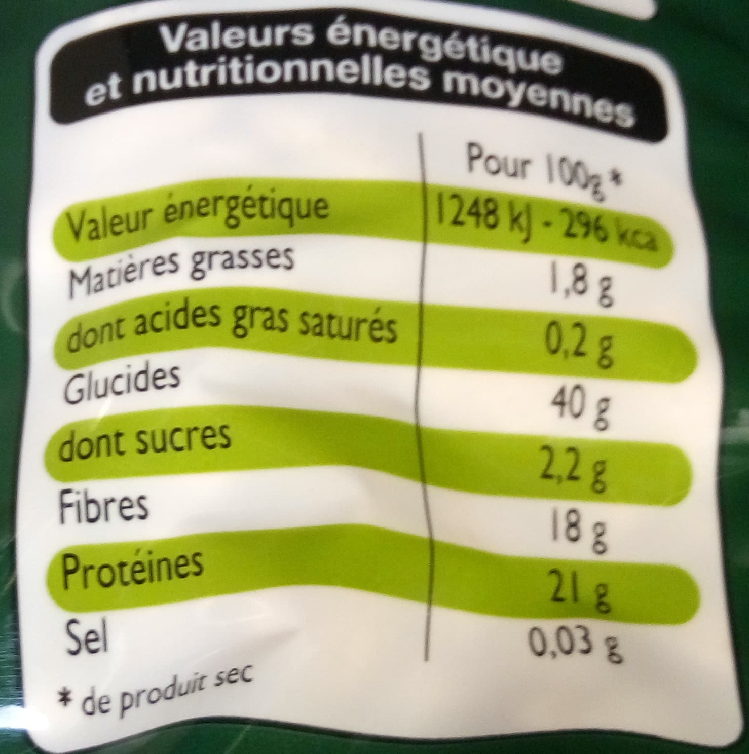 Leader Price Haricots blancs secs packshot