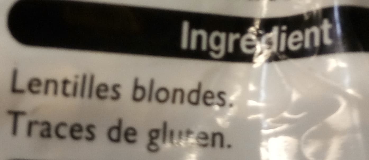 Leader Price Lentilles blondes packshot