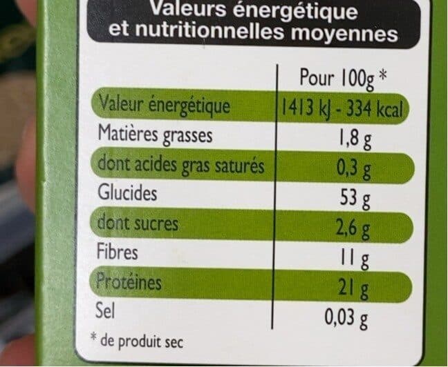 Leader Price Pois cassés packshot