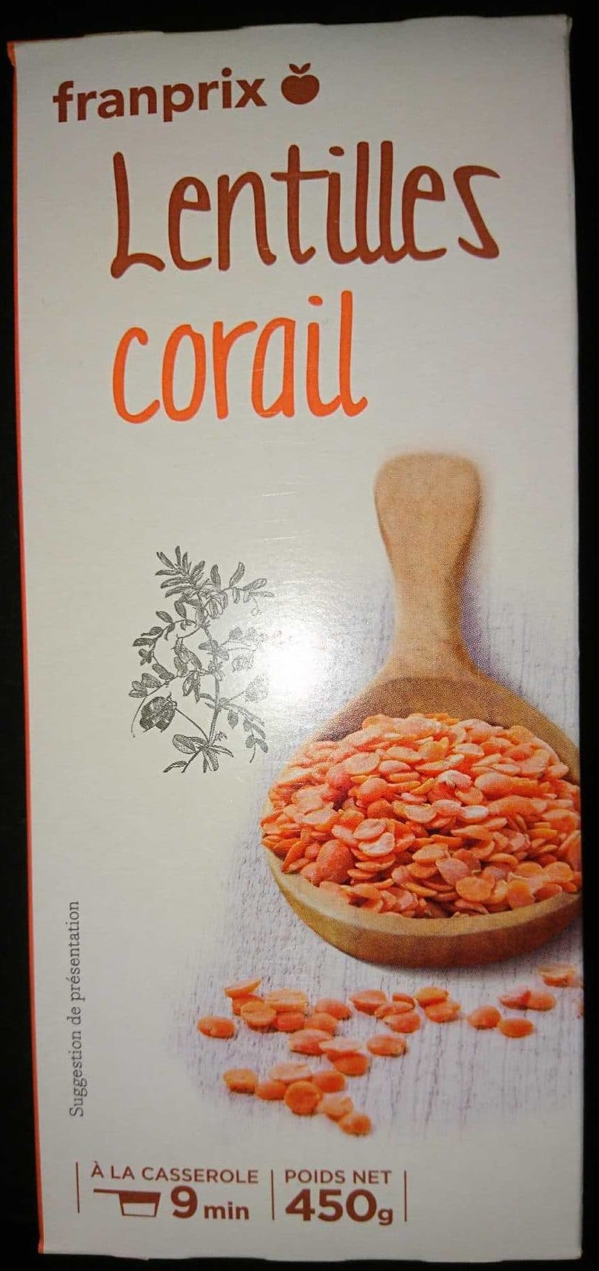 Franprix Lentilles corail packshot