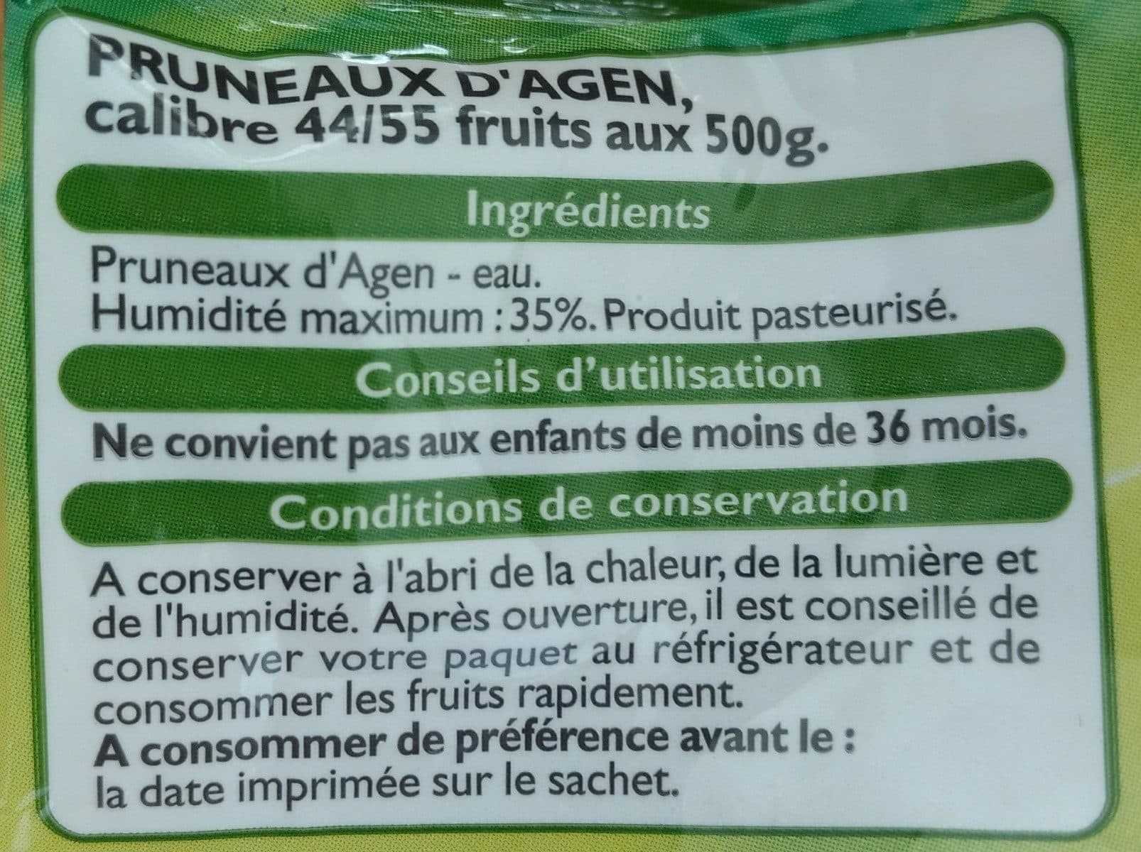 Open Food Facts Pruneaux d'Agen Très gros packshot