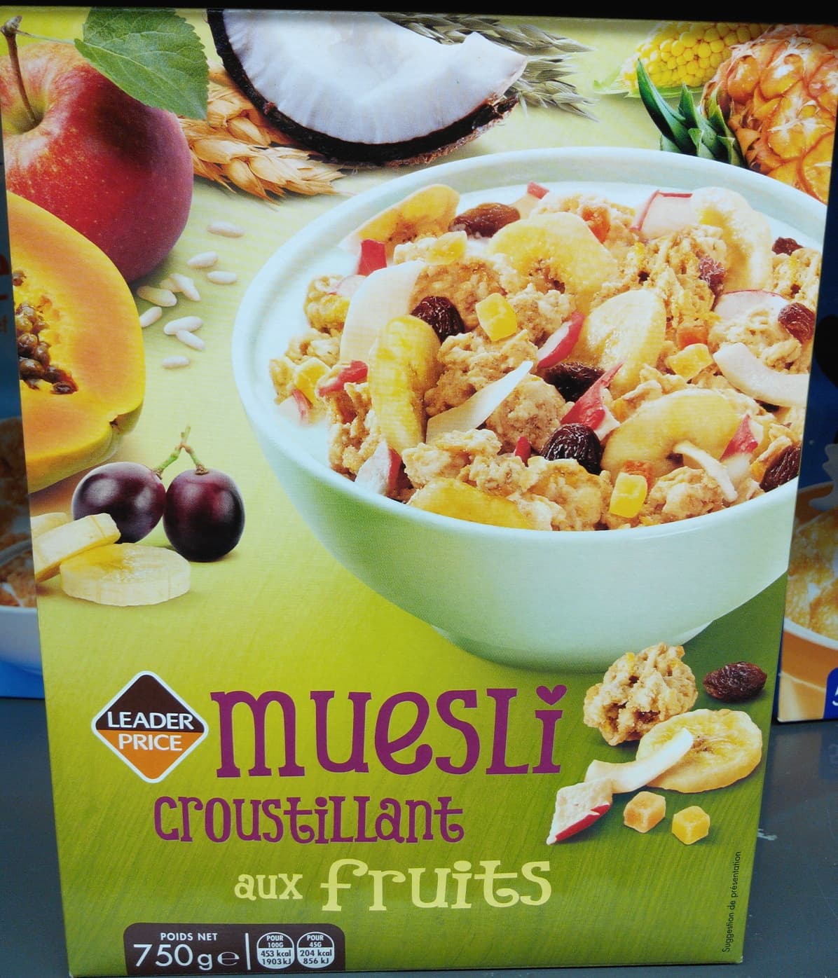 Leader Price Muesli Croustillant aux fruits packshot