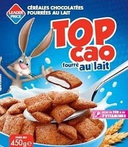 Leader Price Top Cao fourré au lait packshot