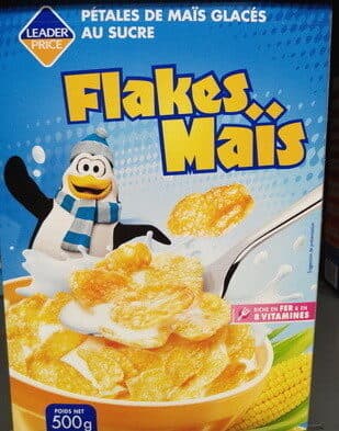 Leader Price Flakes maïs packshot