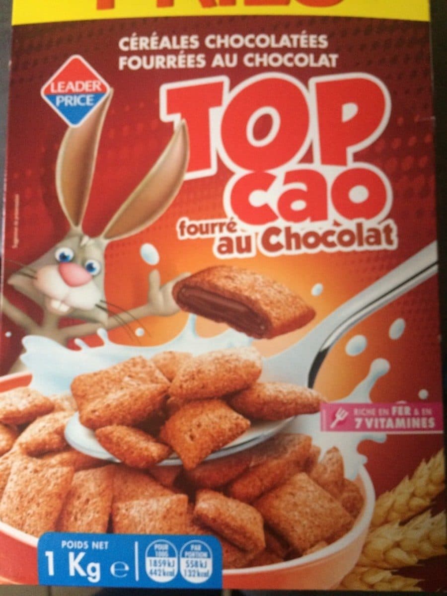 Leader Price Top Cao Fourré au Chocolat packshot