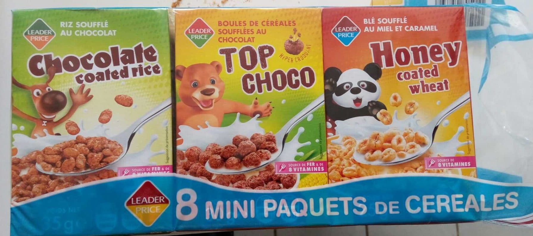Leader Price 8 Mini paquets de Céréales packshot