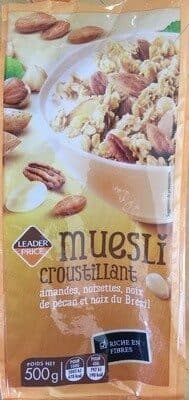 Leader Price Muesli croustillant aux noix packshot