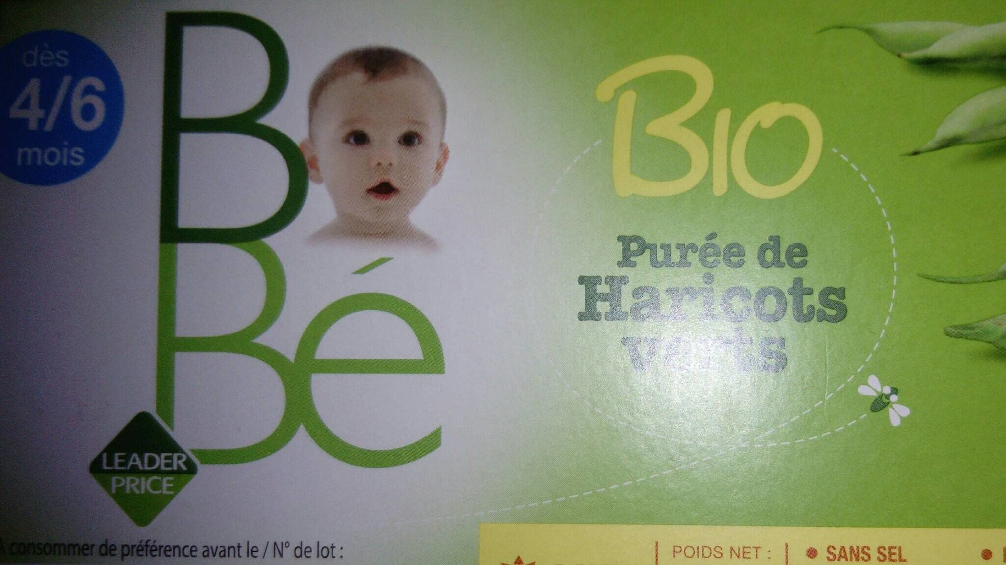 Leader Price Purée haricots verts bio packshot