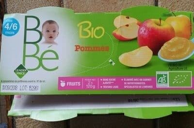 Leader Price Bébé Bio Pommes packshot