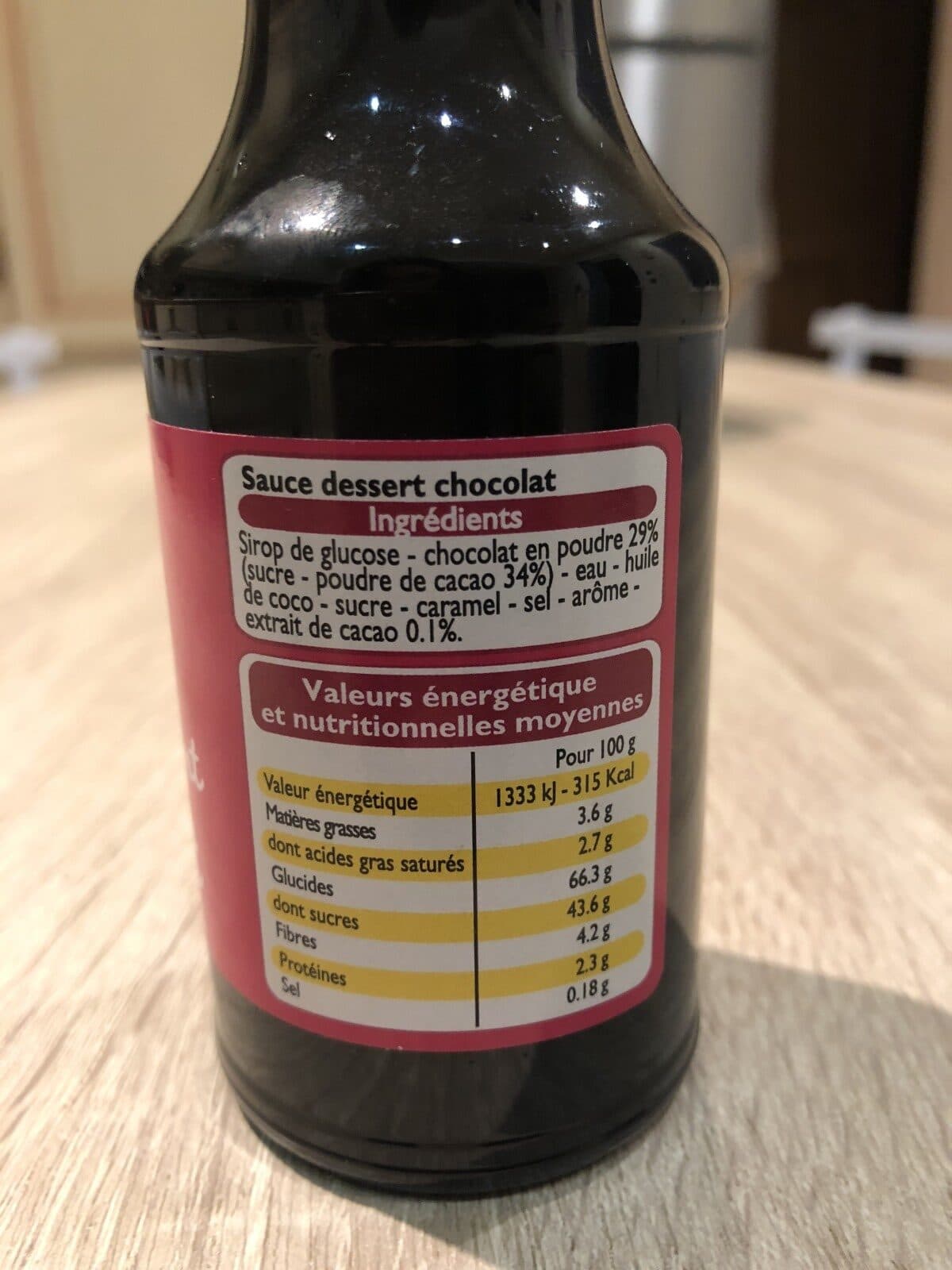 Leader Price Sauce dessert Chocolat packshot