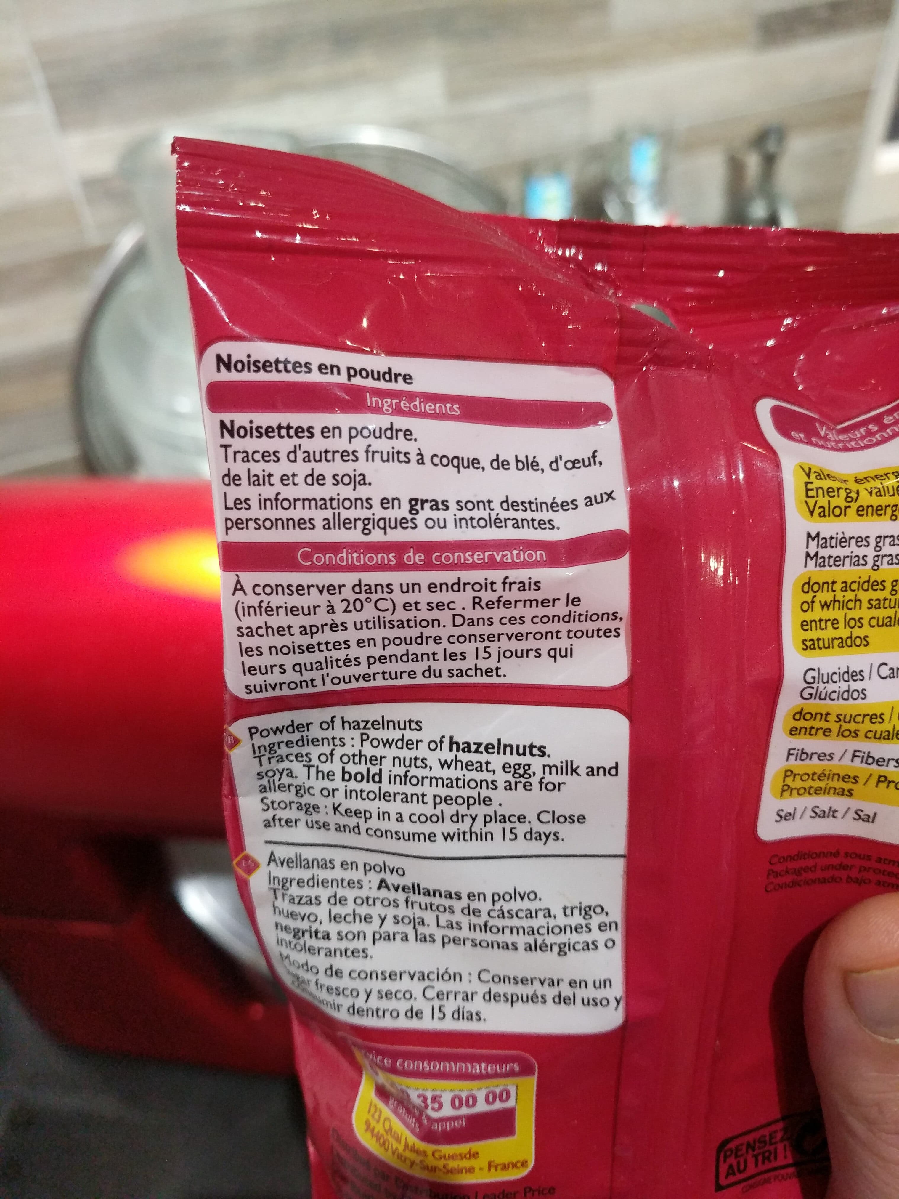 Leader Price Noisette En Poudre packshot