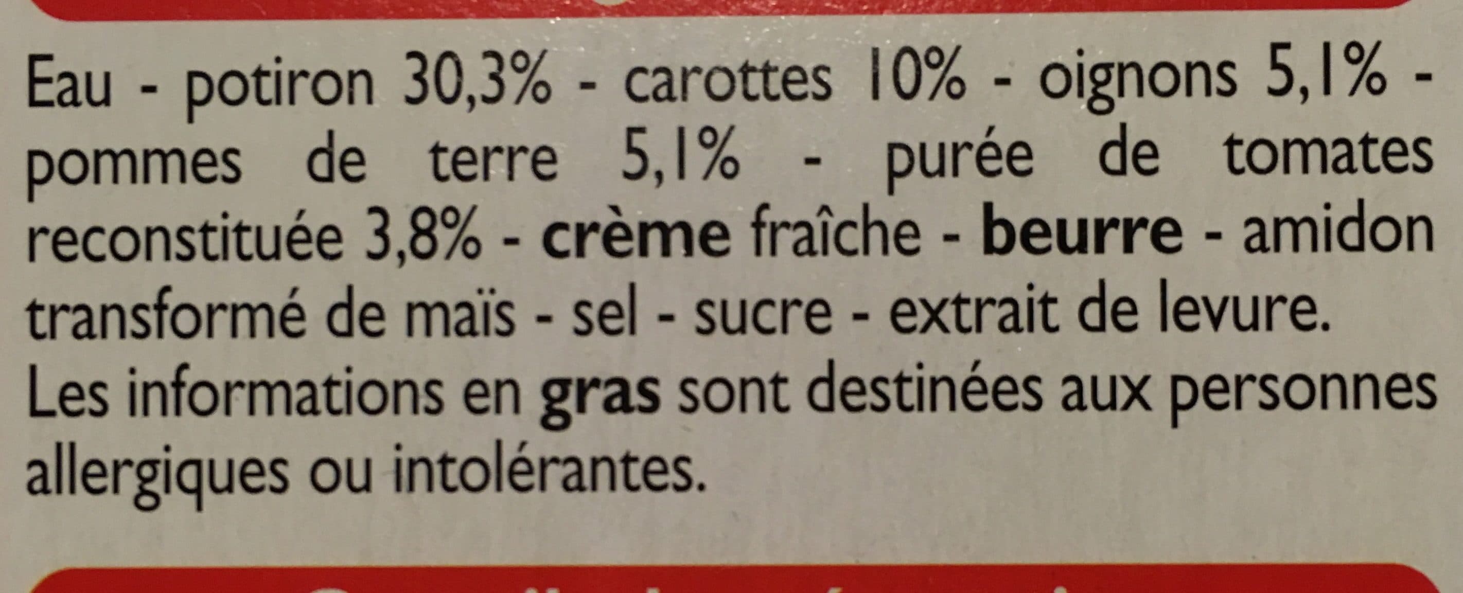Leader Price Velouté potiron packshot