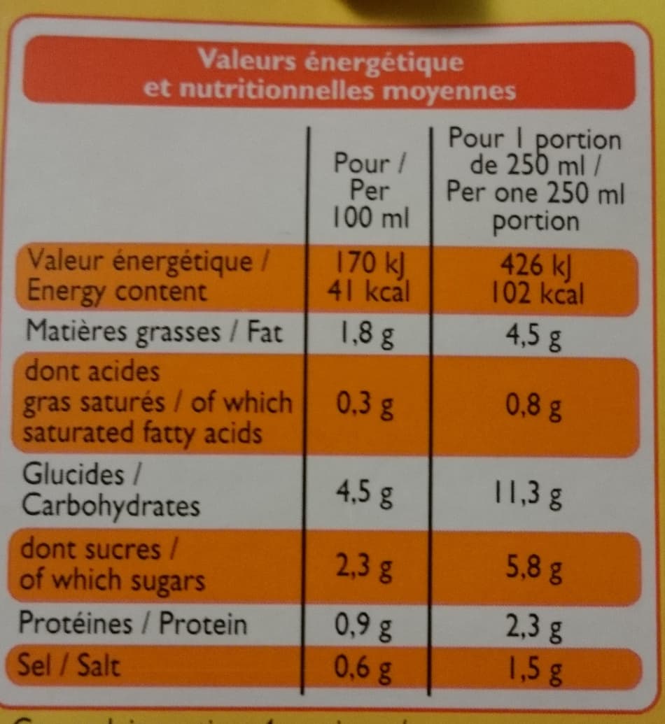 Leader Price Les veloutés Légumes du Soleil packshot