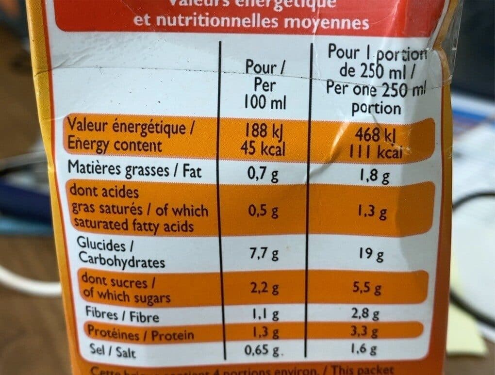 Leader Price Les veloutés tomates aux vermicelles packshot