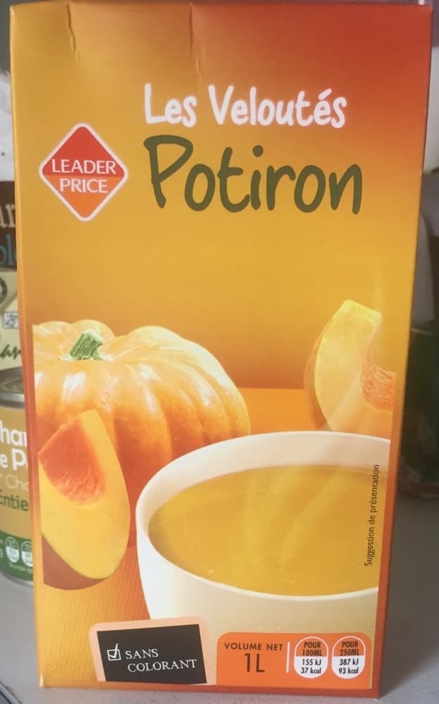 Leader Price Les Veloutés Potiron packshot