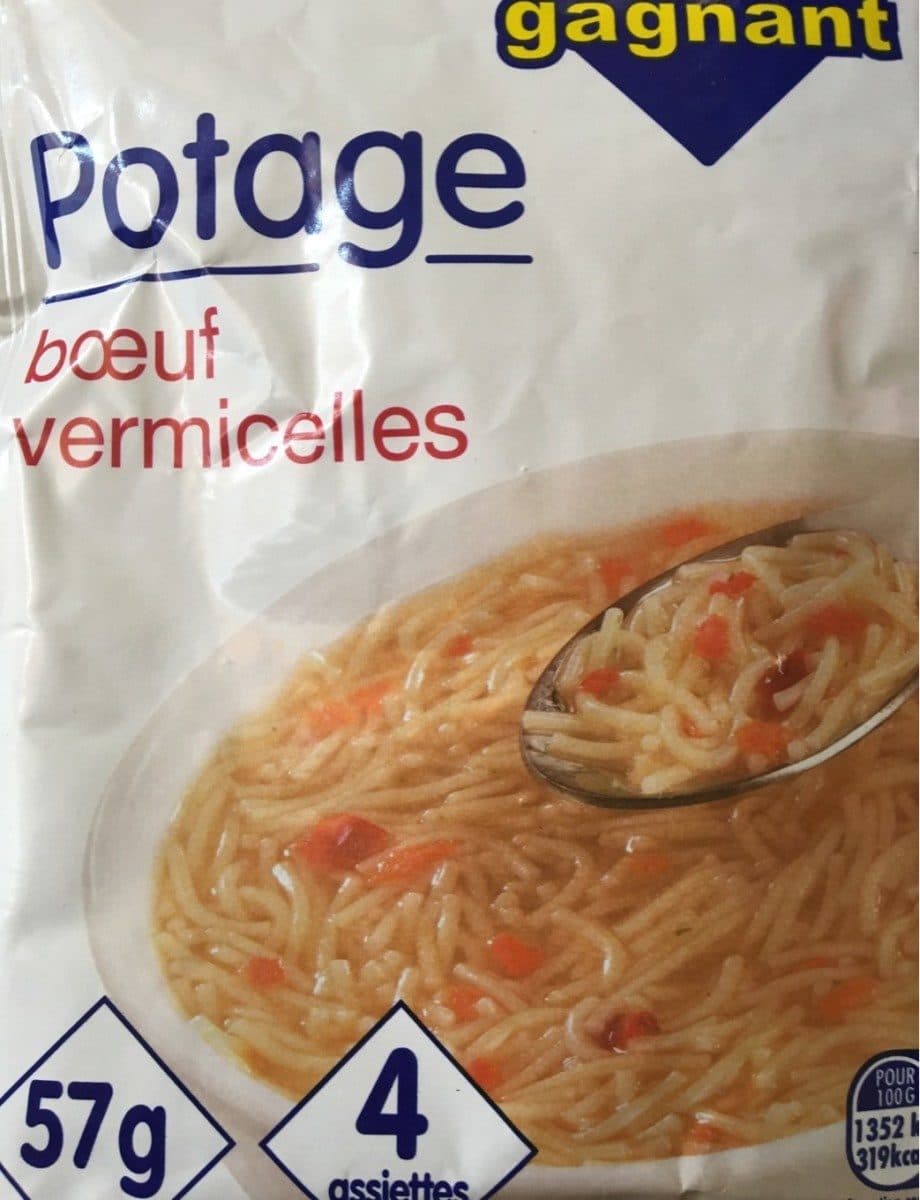 Open Food Facts Potage boeuf vermicelle packshot