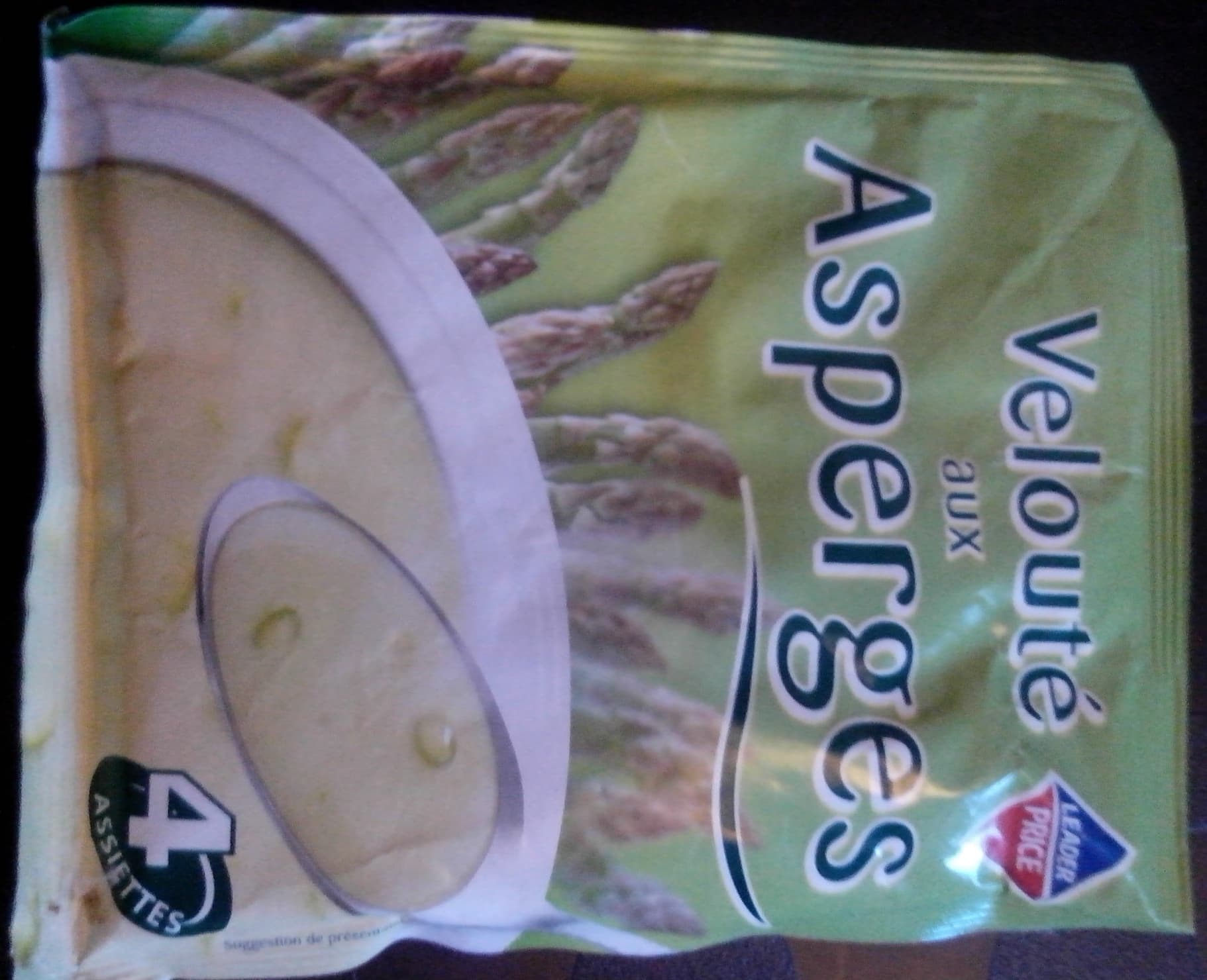 Leader Price Velouté aux asperges packshot