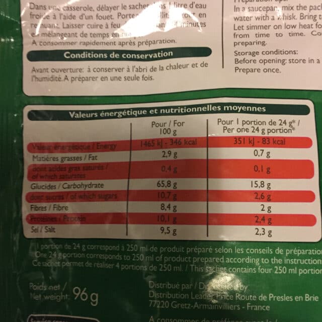 Leader Price Pistou packshot