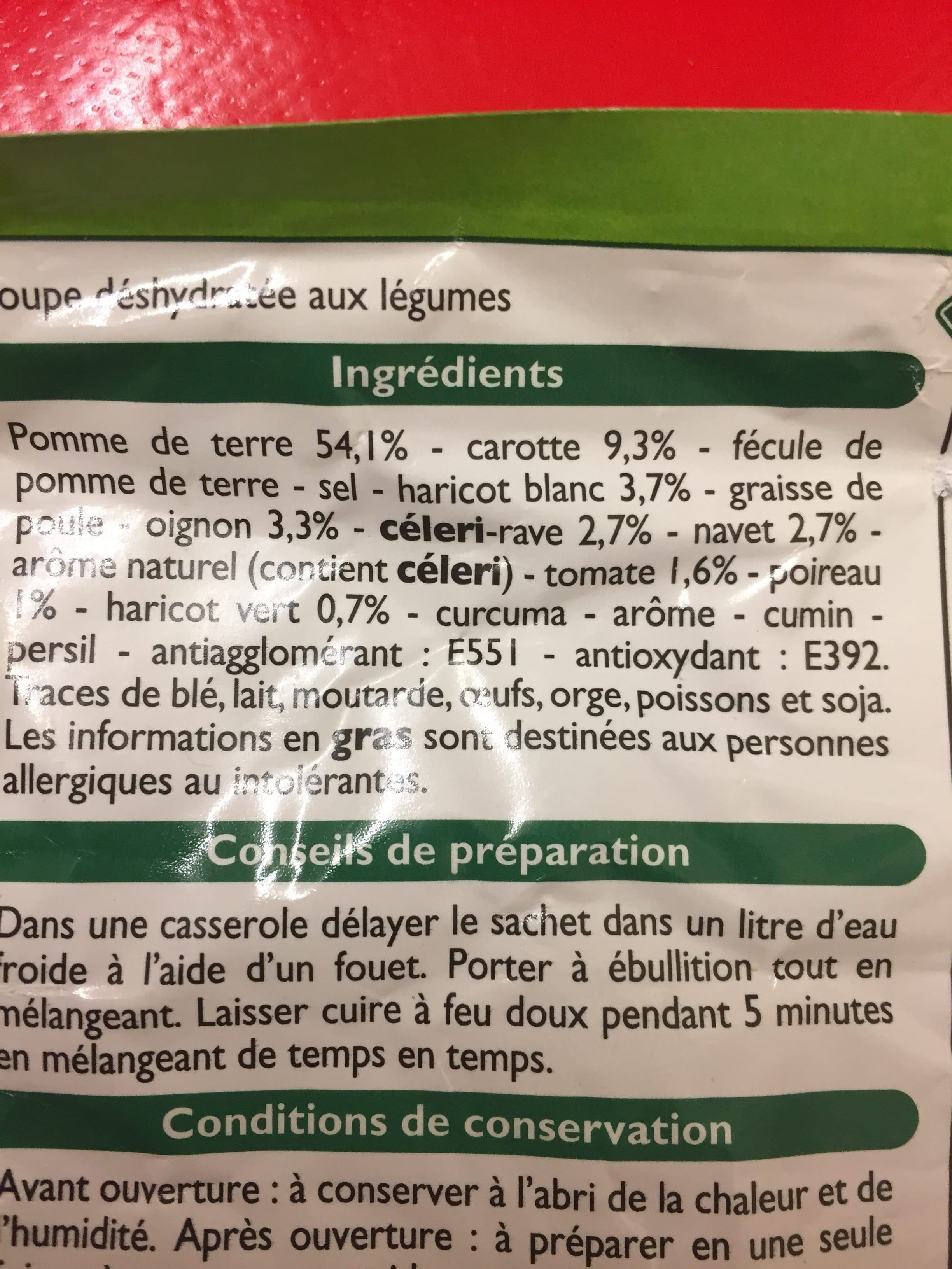 Leader Price Soupe moulinée aux 9 légumes packshot