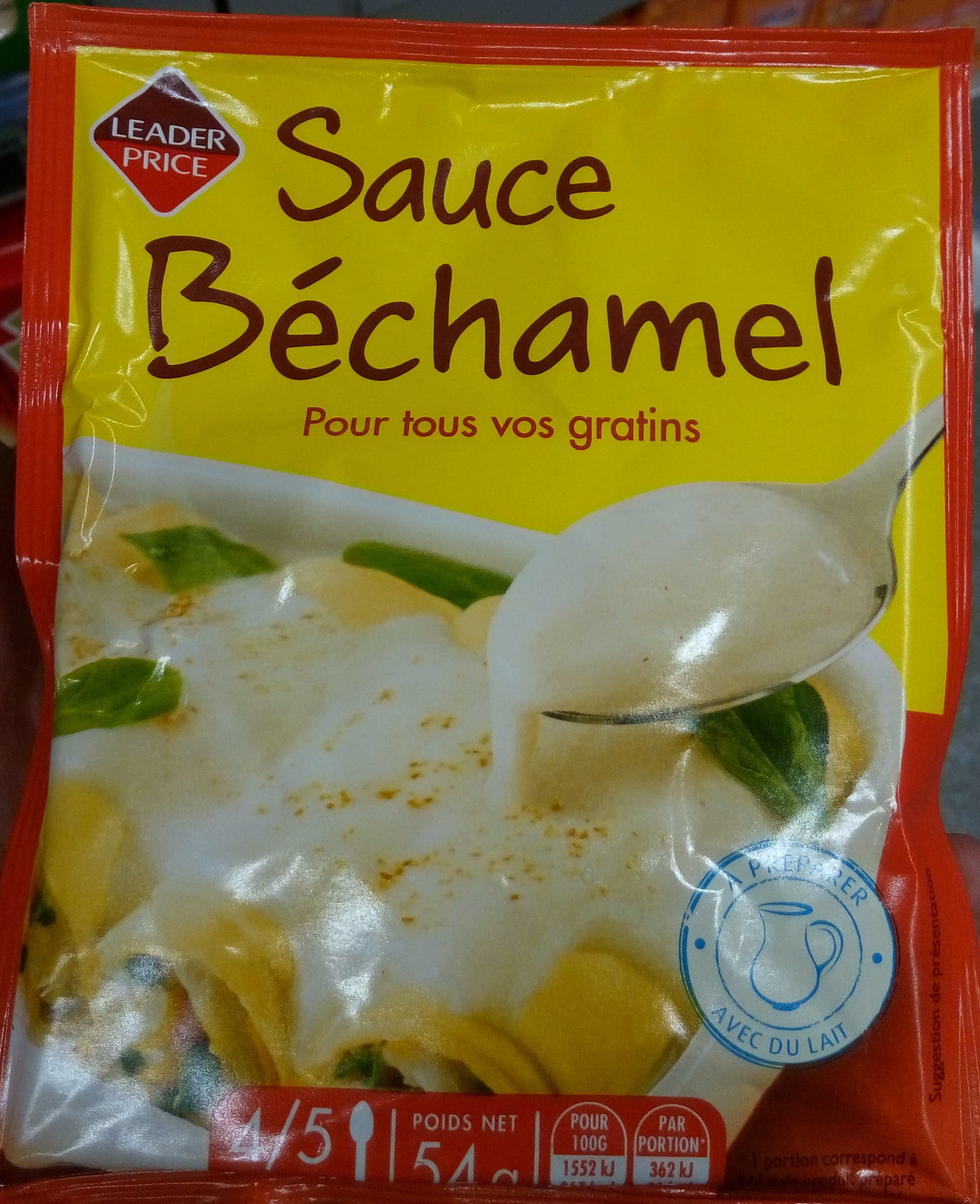 Leader Price Sauce Béchamel packshot