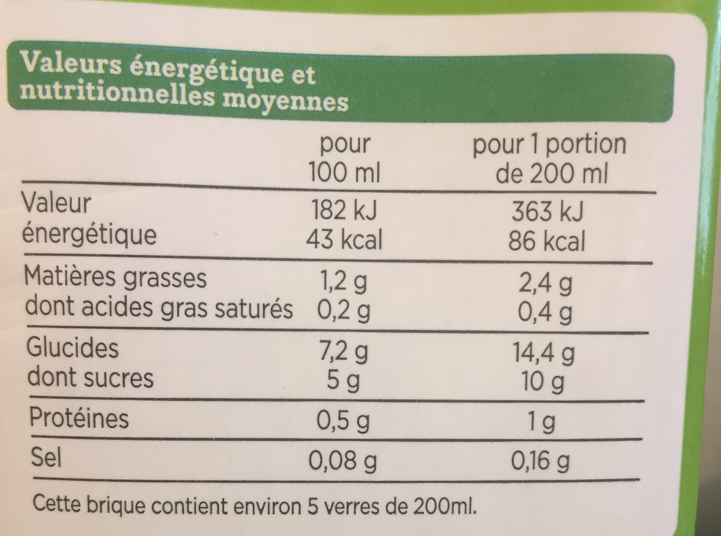 Franprix Boisson avoine bio packshot