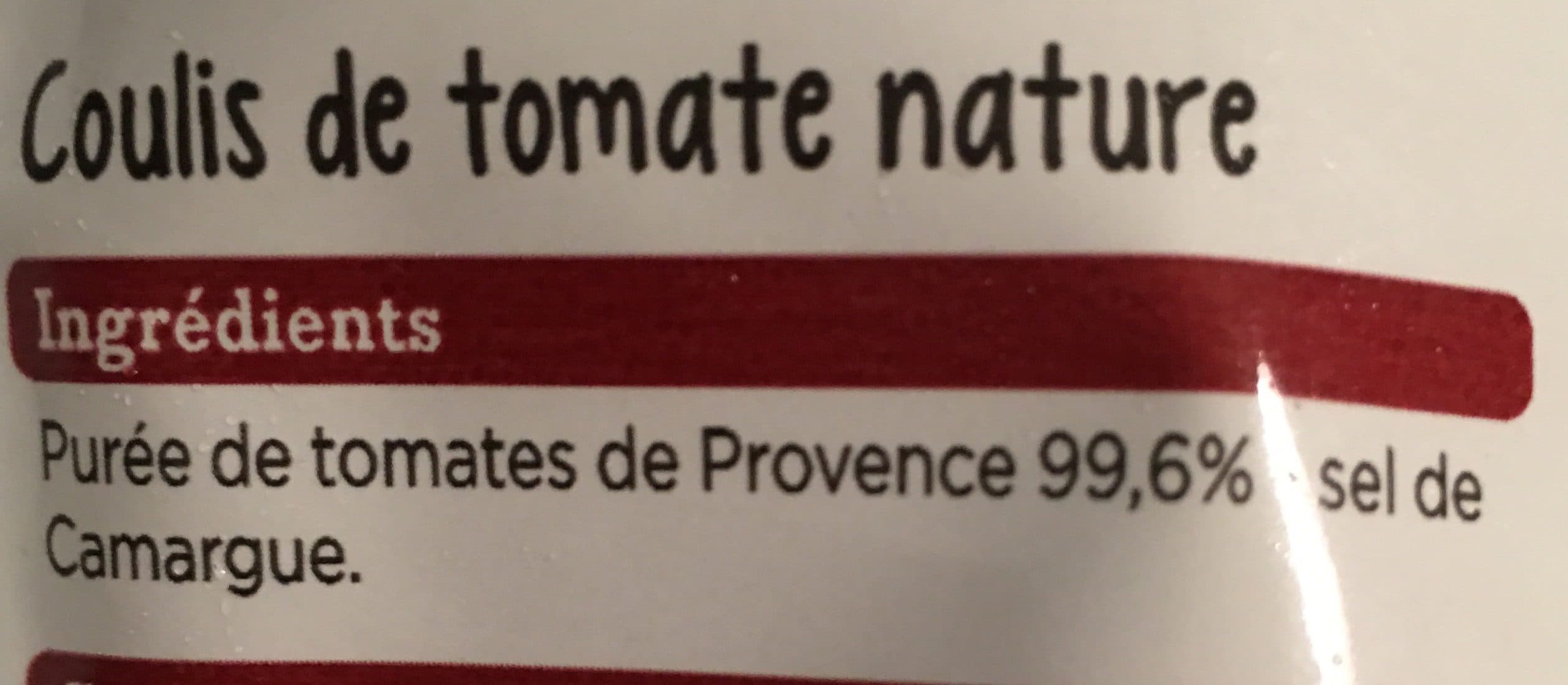 Franprix coulis tomates nature packshot